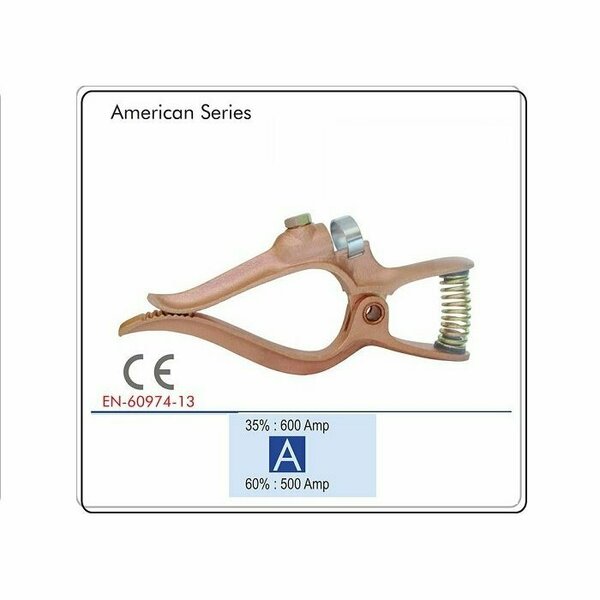 Star Tech Weld Copper Ground Clamp Compatible With Tweco Welding Ground Clamp 500 Amps GC-500